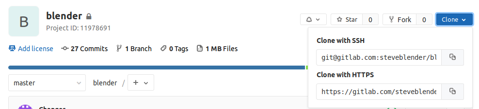 Clone the Gitlab repo